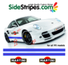 Martini Racing Seitenstreifen & Martini Logo Aufkleber Dekor alle Porsche 911 Modelle Art.Nr 6004