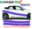 Martini Racing Wave look Seitenstreifen Aufkleber Dekor Universal für alle PKW Art.Nr 6009