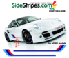 Martini Racing Seitenstreifen Aufkleber Dekor Set für alle Porsche 911 Modelle ArtNr 6014