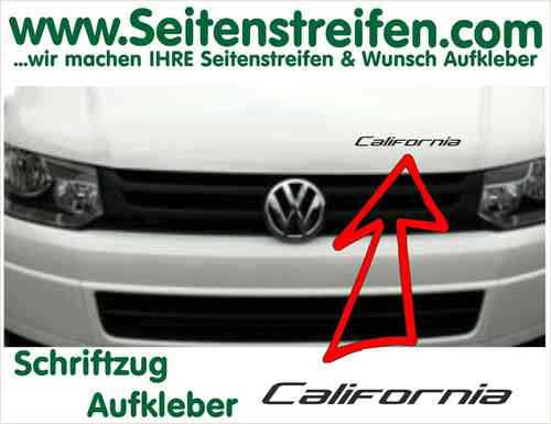 VW Bus California Aufkleber Sticker / für Heck oder Motorhaube - Art.Nr.: 5186