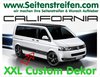 VW T4 T5 California Custom Aufkleber Seitenstreifen Set - Art.Nr.: 5208
