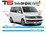 VW BUS T6 Wunschtext Elegant Custom Seitenstreifen Aufkleber Dekor Set - Art.Nr.: 7110