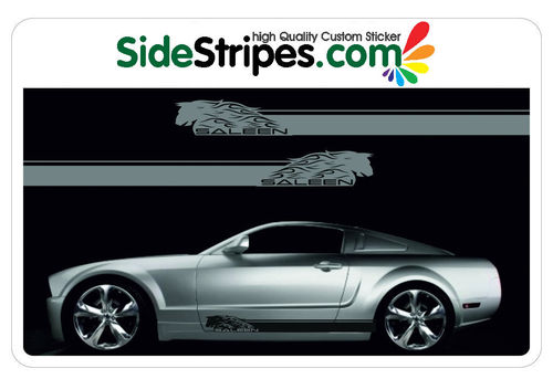 Ford Mustang SALEEN Seitenstreifen Aufkleber Set Version Art:Nr: 5048