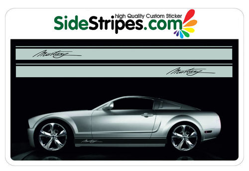 Ford Mustang Seitenstreifen Aufkleber Set Version Art. Nr.: 5050