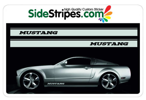 Ford Mustang Seitenstreifen Aufkleber Set Version Art. Nr.: 5051
