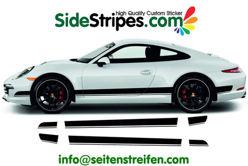 Porsche 911 CALIFORNIA Seitenstreifen Aufkleber Dekor Set - Art. Nr.: 7774